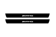 Mercedes A W176 2012-2018 Led Door Sill Pro With Logo AMG (Premium Painting) Mercedes Led Door Sills PRO opdesign