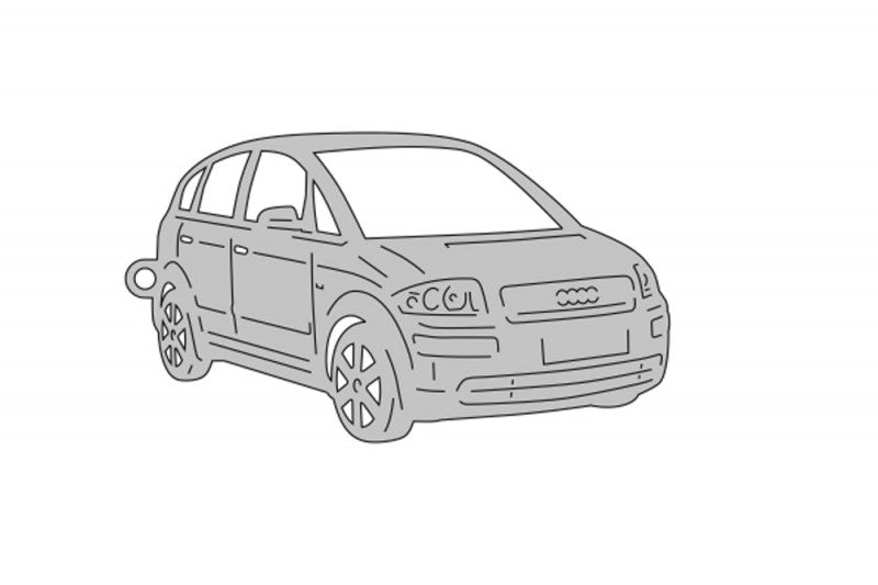 Car Keychain for Audi A2 1999-2005 (type 3D) Keychains opdesign