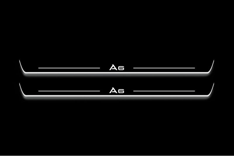 Audi A6 C8 2018+ Led Sill Plates With Logo A6