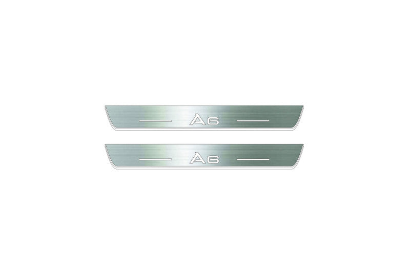 Audi A6 C8 2018+ Led Sill Plates With Logo A6