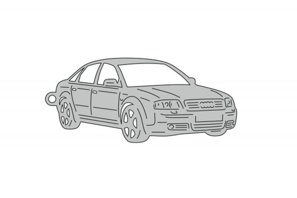 Car Keychain for Audi A6 C5 4D 1997–2004 (type 3D) - decoinfabric
