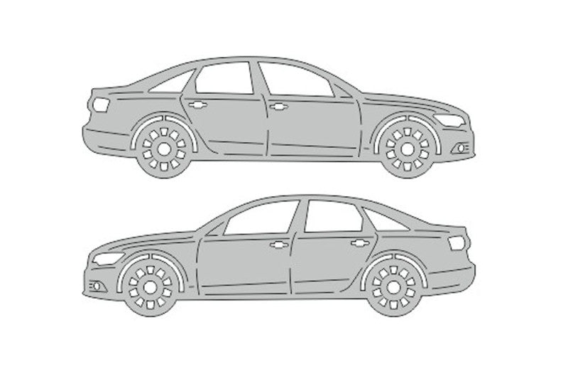 Audi A6 C7 4D (2011-2018) Floor Mat Emblem Set – Stainless Steel Badges Car Mats Badges Decoin