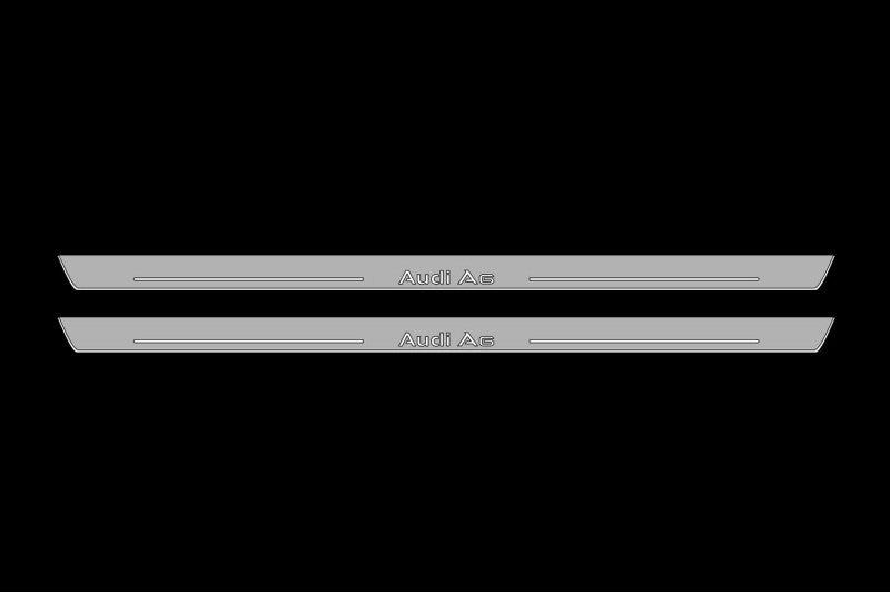 Audi A6 C6 2004-2011 LED Car Door Sill With Logo Audi A6