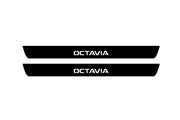 Skoda Octavia III (A7) 2013-2020 Led Door Sill Pro With Logo Octavia (Premium Painting) Skoda Led Door Sills PRO opdesign