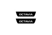 Skoda Octavia III (A7) 2013-2020 Led Door Sill Pro With Logo Octavia (Premium Painting) Skoda Led Door Sills PRO opdesign