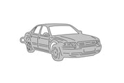 Car Keychain for Audi A8 D2 1994-2002 (type 3D) Keychains opdesign