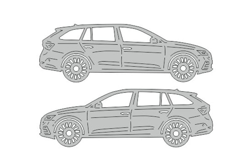 Skoda Octavia IV (A8) Universal (2020+) Floor Mat Emblem Set – Stainless Steel Badges Car Mats Badges Decoin