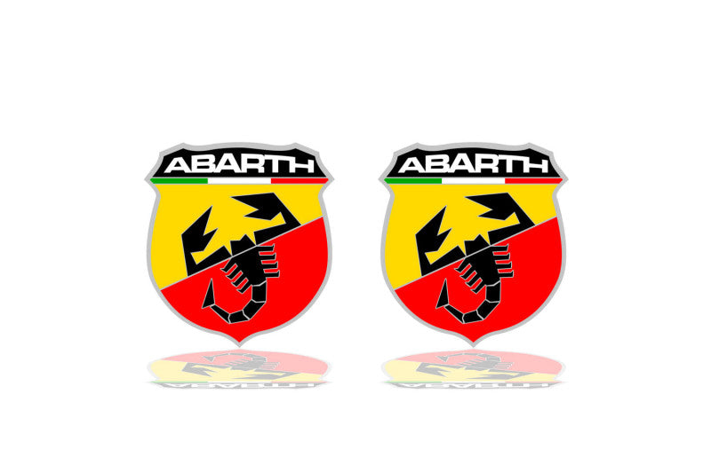 Colored Floor Mat Emblems for Fiat Abarth – Add a Touch of Personality Car Mats Badges Decoin