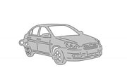 Car Keychain for Hyundai H-1 2007+ (type 3D) Keychains opdesign