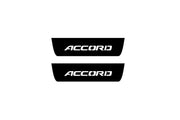 Honda Accord X 2018-2023 Led Door Sill Pro With Logo Accord (Premium Painting) Honda Led Door Sills PRO opdesign