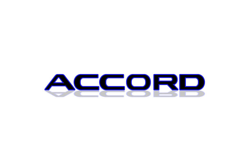 Honda Accord XI 2023+ tailgate trunk rear 3D emblem with Accord logo (type MIXT) Honda emblems decoinfabric