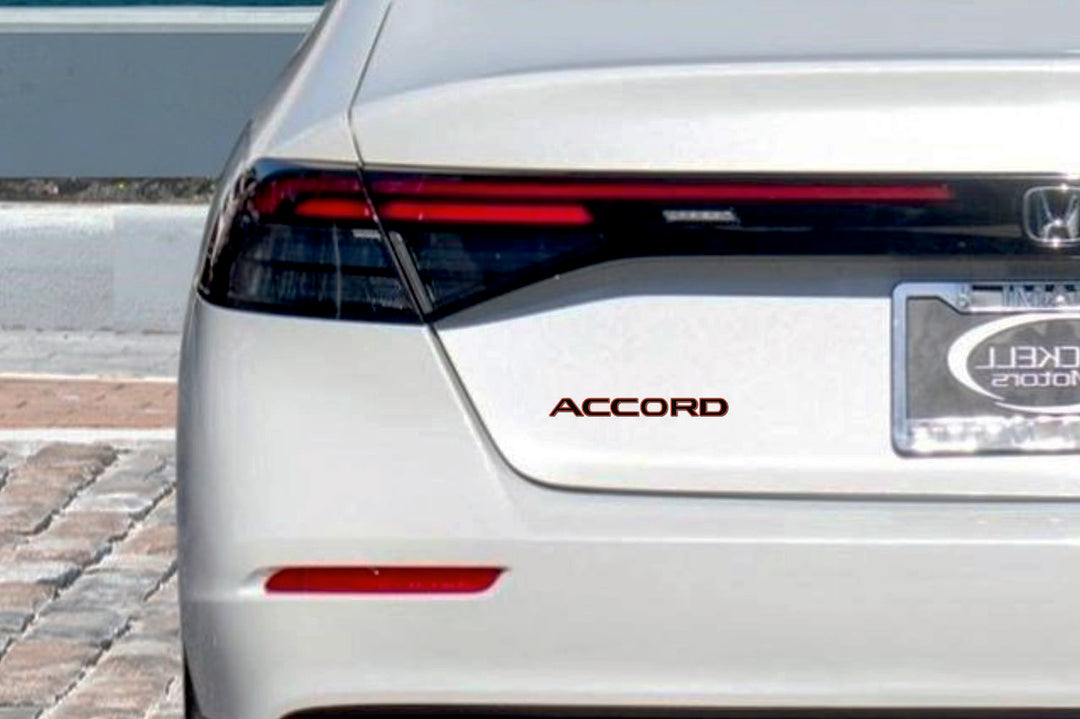 Honda Accord XI 2023+ tailgate trunk rear 3D emblem with Accord logo (type MIXT) Honda emblems decoinfabric
