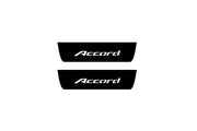 Honda Accord IX 2013-2018 Led Door Sill Pro With Logo Accord (Premium Painting) Honda Led Door Sills PRO opdesign