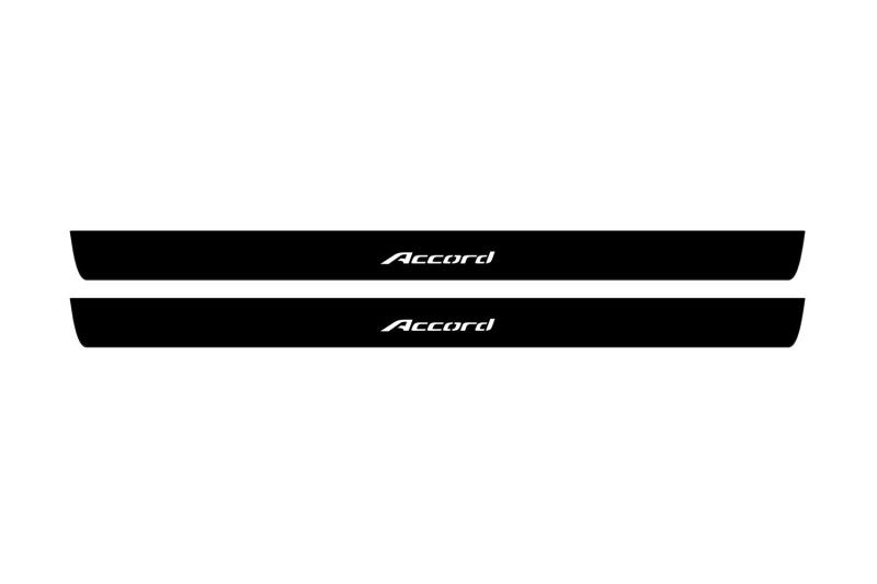 Honda Accord 9 Coupe 2013-2018 Led Door Sill Pro With Logo Accord (Premium Painting) Honda Led Door Sills PRO opdesign
