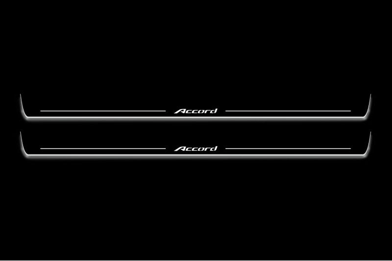 Honda Accord IX Coupe 2013-2018 LED Door Sill With Logo Accord