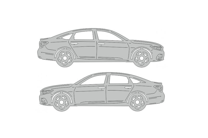 Honda Accord X (2018+) Floor Mat Emblem Set – Stainless Steel Badges Car Mats Badges Decoin