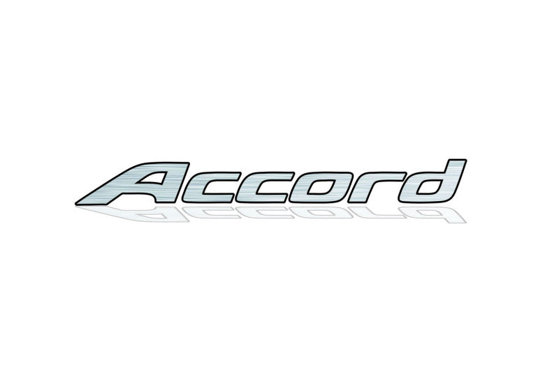 Honda tailgate trunk rear 3D emblem with Accord logo (type MIXT) Var. 1 Honda emblems decoinfabric