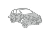 Car Keychain for SsangYong Actyon 2006-2011 (type 3D) Keychains opdesign