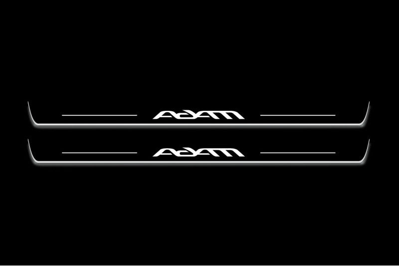 Opel Adam 2012-2019 LED Door Sills PRO With Logo Adam