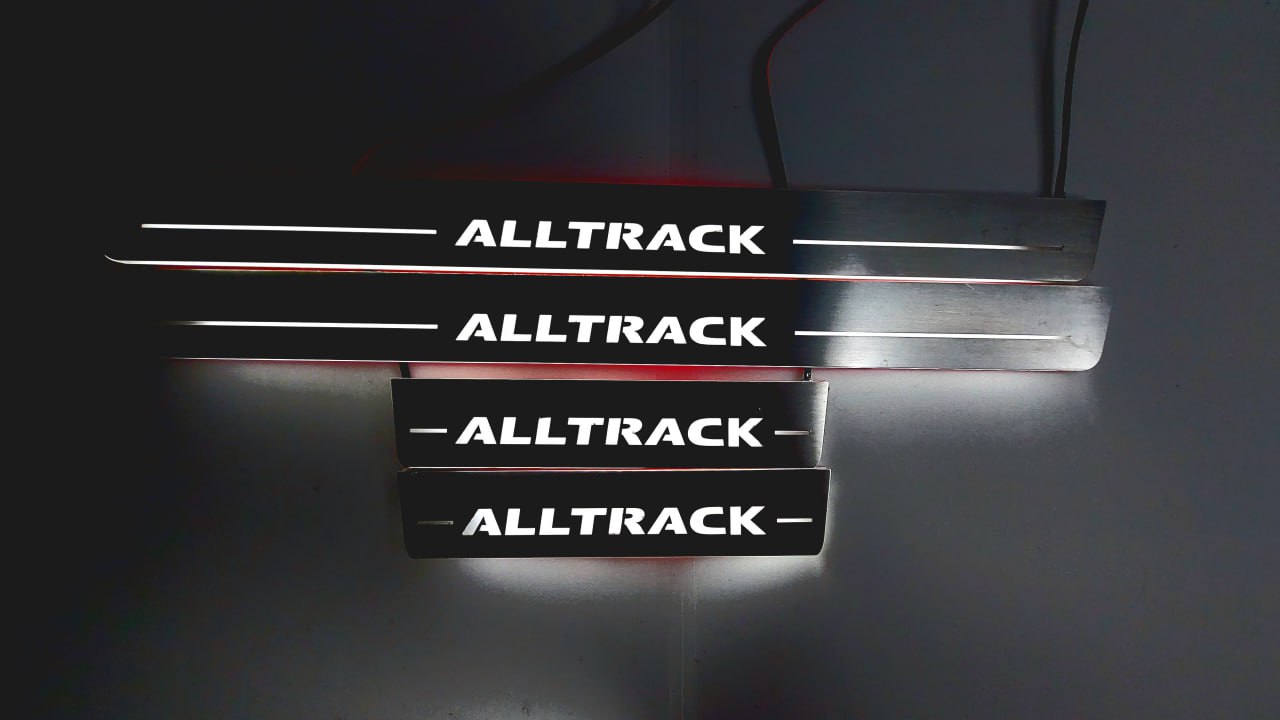 Volkswagen Passat B8 2015-2023 Car Door Sill With Alltrack Logo Volkswagen Led Door Sills opdesign
