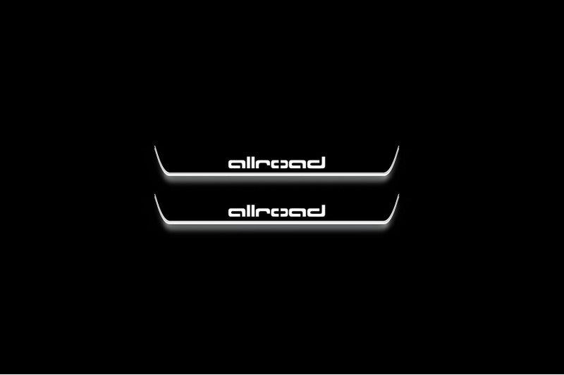 Audi A6 C8 2018+ Led Sill Plates With Logo Allroad