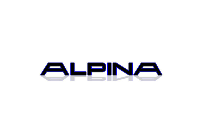 BMW tailgate trunk rear 3D emblem with Alpina logo (type MIXT) BMW emblems decoinfabric