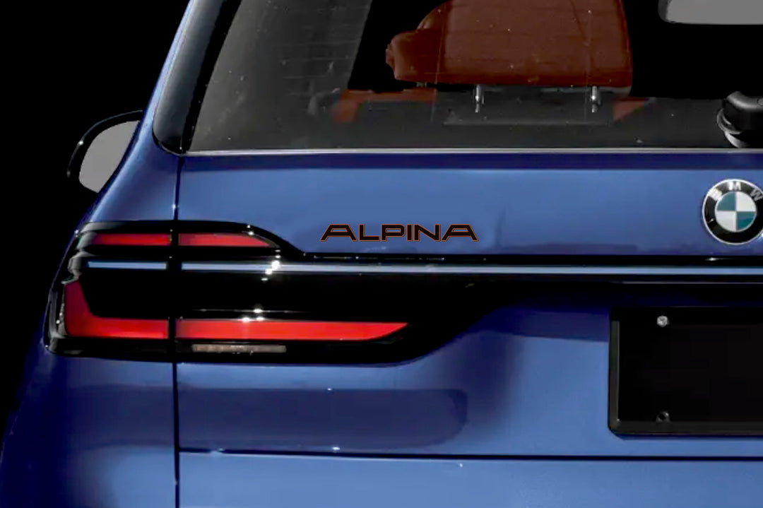 BMW tailgate trunk rear 3D emblem with Alpina logo (type MIXT) BMW emblems decoinfabric