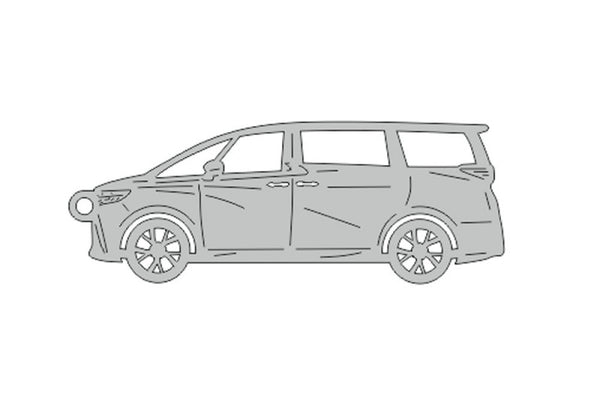 Car Keychain for Toyota Alphard IV 2023+ (type STEEL) - decoinfabric