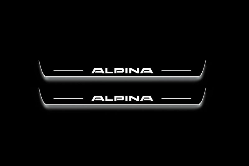 BMW X7 (G07) 2018+ LED Door Sills PRO With Alpina Logo BMW Led Door Sills opdesign