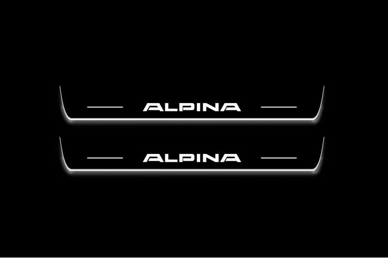 BMW 3 F30 2012-2018 Led Door Sill with Alpina Logo