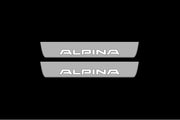 BMW 5 E34 1987-1996 LED Door Sills PRO With Alpina Logo BMW Led Door Sills opdesign
