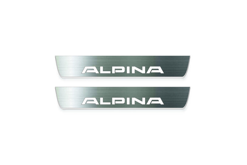 BMW 5 E34 1987-1996 LED Door Sills PRO With Alpina Logo