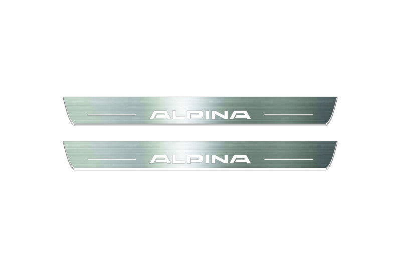 BMW X7 (G07) 2018+ LED Door Sills PRO With Alpina Logo BMW Led Door Sills opdesign