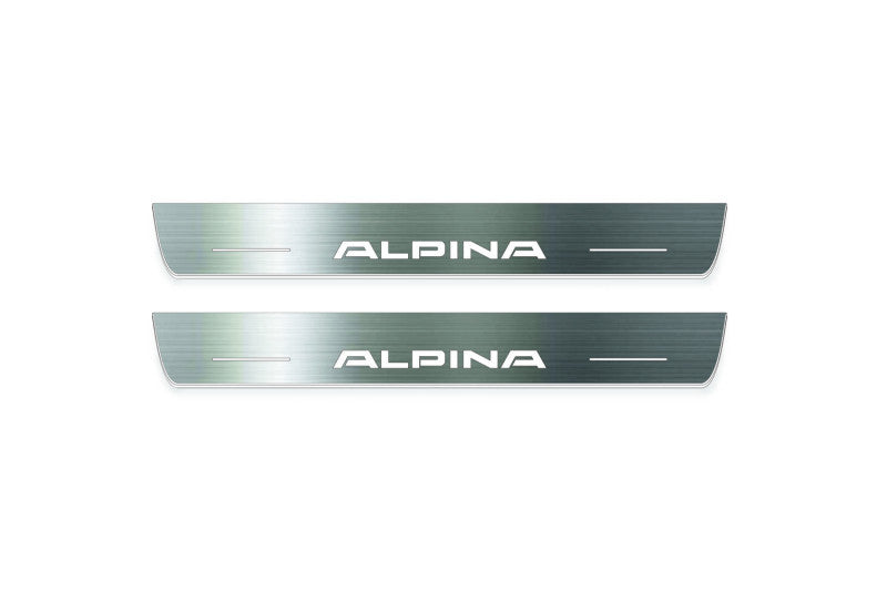BMW 3 F30 2012-2018 Led Door Sill with Alpina Logo