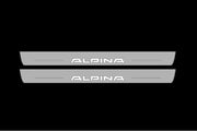 BMW 5 E34 1987-1996 LED Door Sills PRO With Alpina Logo BMW Led Door Sills opdesign