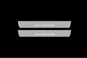 BMW 3 F30 2012-2018 Led Door Sill with Alpina Logo BMW Led Door Sills opdesign