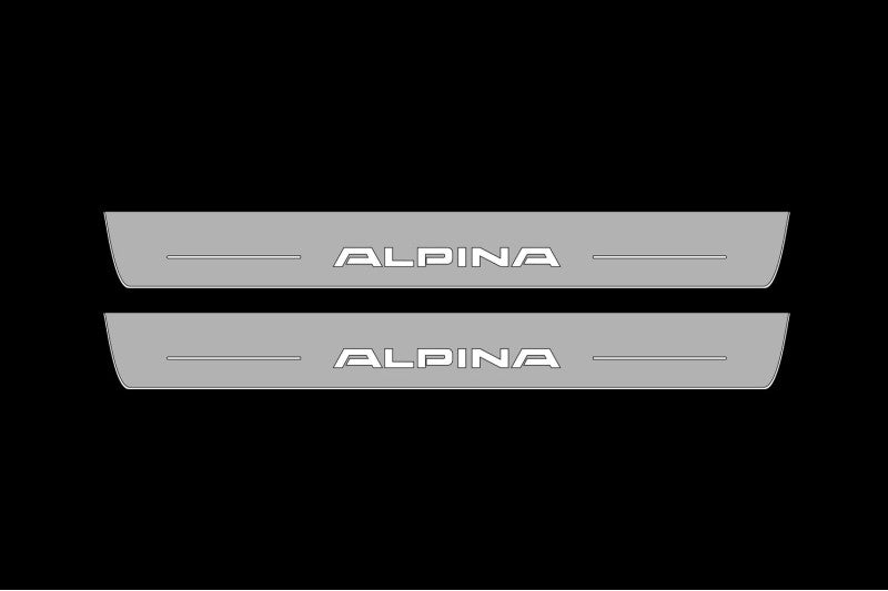 BMW 7 G11/G12 2015-2021 LED Door Sills PRO With Alpina Logo BMW Led Door Sills opdesign