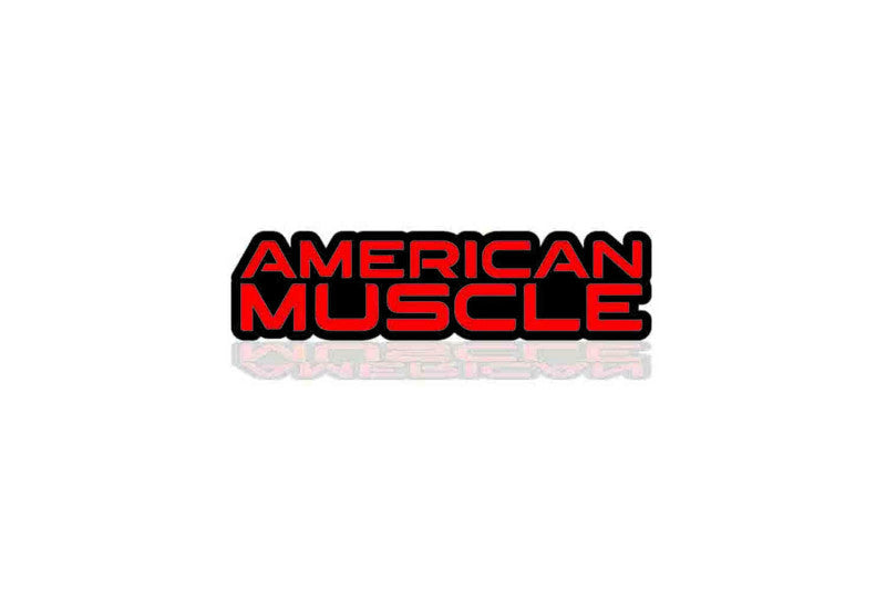 Chrysler tailgate trunk rear emblem with American Muscle logo
