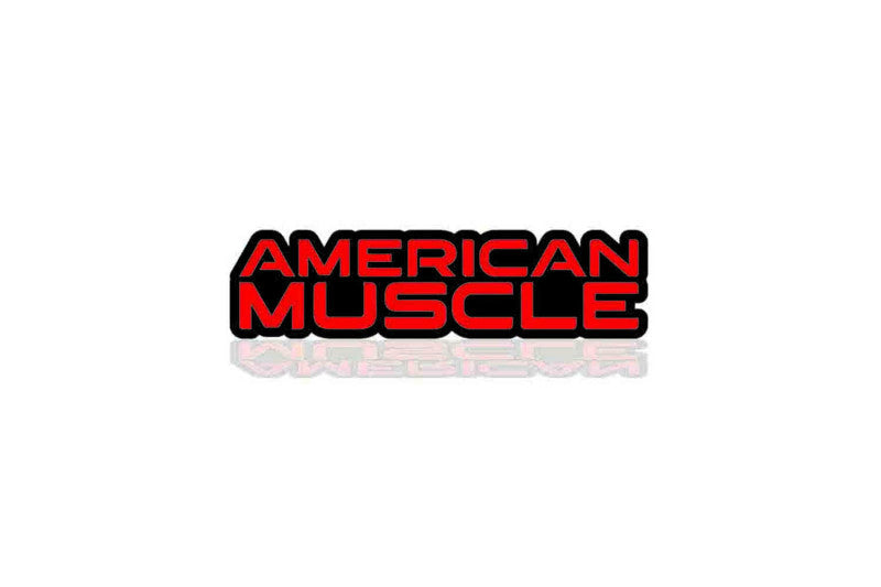 Chrysler tailgate trunk rear emblem with American Muscle logo Chrysler emblems decoinfabric