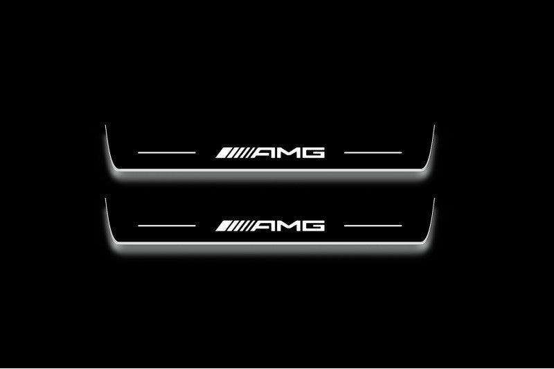 Mercedes EQE SUV X294 2022+ LED Door Sills PRO With Logo AMG