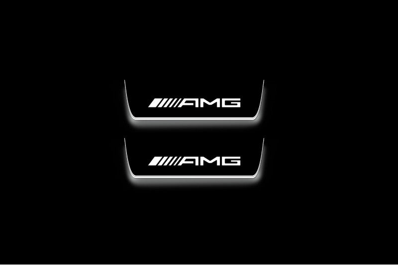 Mercedes EQE SUV X294 2022+ LED Door Sills PRO With Logo AMG