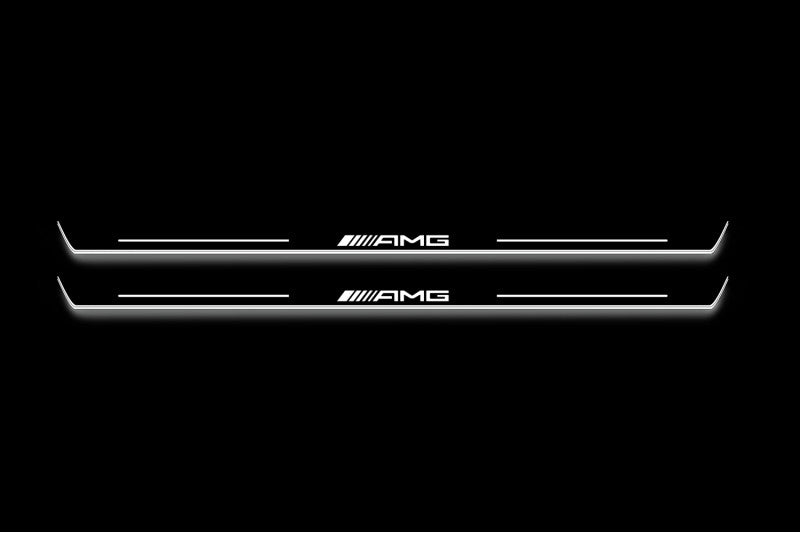 Mercedes V-Class W447 2014+ Door Sill Led Plate With AMG Logo