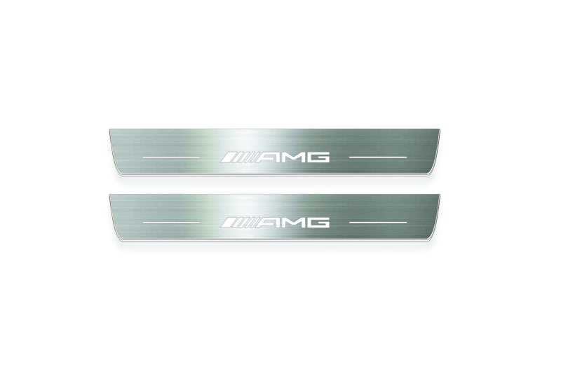 Mercedes EQS SUV 2022+ LED Door Sills PRO With Logo AMG