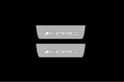 Mercedes EQE SUV 2022+ LED Door Sills PRO With Logo AMG Mercedes Led Door Sills opdesign
