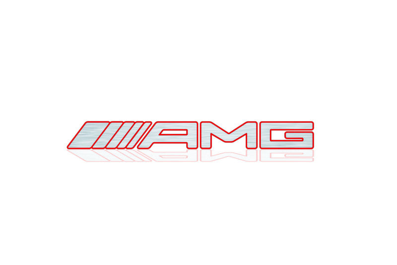 Mercedes tailgate trunk rear 3D emblem with AMG logo (type MIXT)