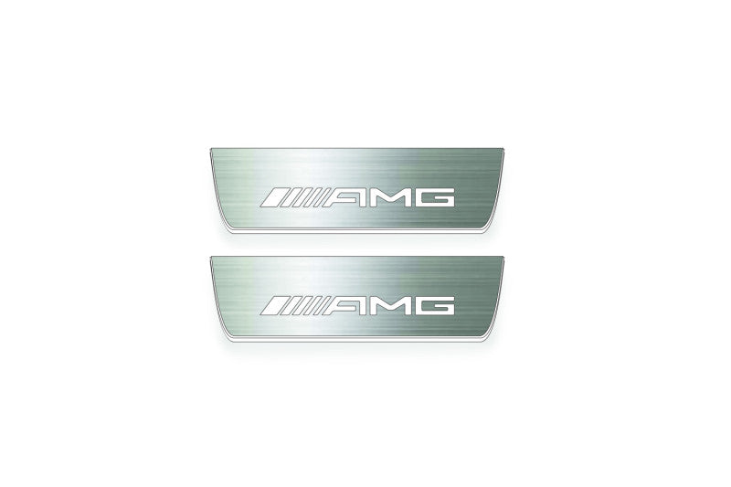 Mercedes EQE SUV X294 2022+ LED Door Sills PRO With Logo AMG