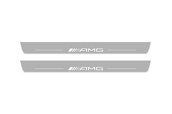 Umbrales de puerta LED BMW 5 E60 con logotipo M Performance