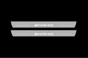 Mercedes S-Class W222 2013-2020 Auto Door Sill Plates With Logo AMG Mercedes Led Door Sills opdesign