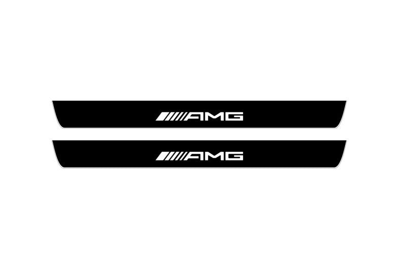 Mercedes S-Class W223 2020+ Led Door Sill Pro With Logo AMG (Premium Painting)