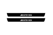 Mercedes S-Class W222 2013-2020 Led Door Sill Pro With Logo AMG (Premium Painting) Mercedes Led Door Sills PRO opdesign